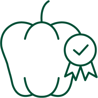 high quality fruits - icon
