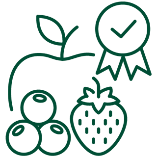 high quality marketable yield (apple+soft fruits)